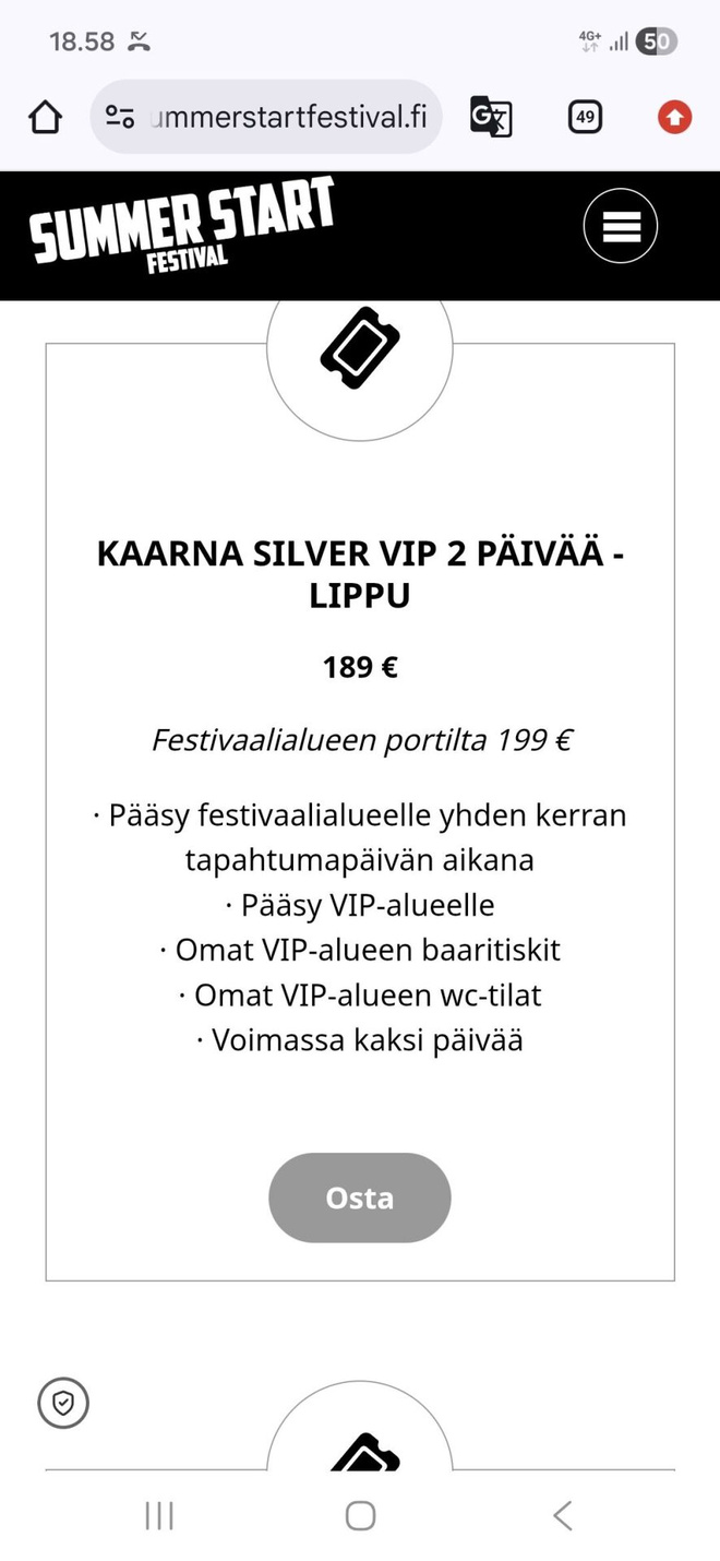 Kaarina summer vippi lippu 2kpl pe ja la