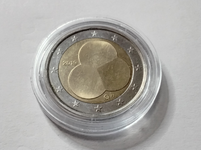 Suomi 2 euro 2019 hallitusmuoto 100v