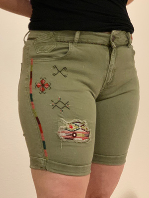 Desigual vihreät kuviolliset shortsit 38