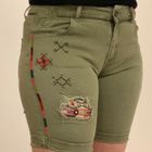 Desigual vihreät kuviolliset shortsit 38 - pikkukuva 1