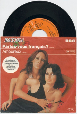 BACCARA: Parlez-vous Français? – 7” + KK 1978; ESC Luxemburg