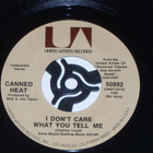 7" CANNED HEAT - Rockin With The King - single hard rock EX - pikkukuva 2