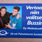 Tele MD5 50 mk Matkahuolto puhelukortti 1990 - pikkukuva 1