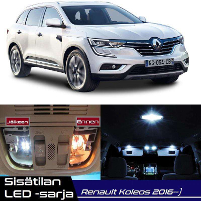Renault Koleos II Sisätilan LED-sarja 9-osainen