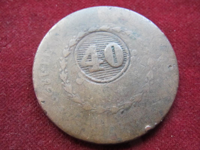 40 reis 1829 Brasilia
