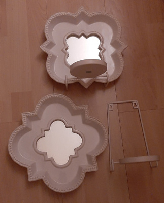 2x lampetti peili kynttiläteline PartyLite