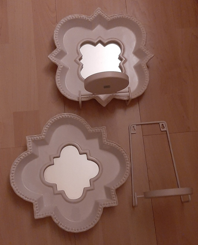 2x lampetti peili kynttiläteline PartyLite
