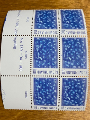JOULU 1983 1MK NUMERO KUUSILO**
