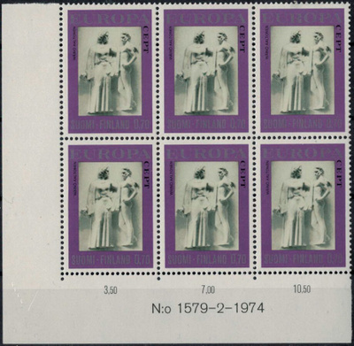 1974 Eurooppa nro-6lo ++