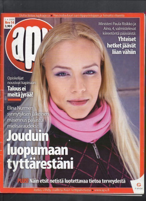 Apu n:o 14 2009 Elina Nurmi. Krisse & Eppu. Stieg. Paula Ris