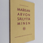 Antero Rinne : Markan arvon säilyttäminen - pikkukuva 1