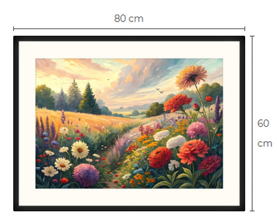 Uusi Kukkapelto maisema taulu 60 cm x 80 cm