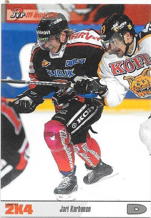 2003-04 CardSet #75 Jari Korhonen JYP
