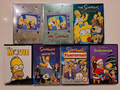 The Simpsons / Simpsonit DVD-paketti (kausia ja elokuvia)