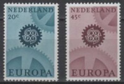(S0382) NETHERLANDS, 1967 (Europa). Mi ## 878x-879x. MNH**