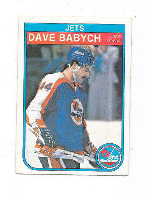 1982-83 OPC #375 Dave Babych , Winnipeg Jets