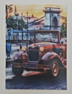 "VINTAGE-AUTO"-KULKEMATON POSTIKORTTI