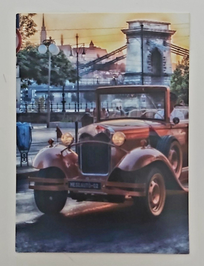 "VINTAGE-AUTO"-KULKEMATON POSTIKORTTI