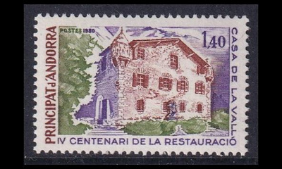 Andorra Fr 310 ** Vanha kaupungintalo (1980)