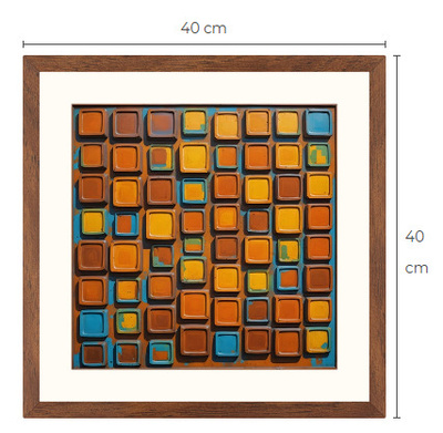 Uusi uniikki abstrakti art print taulu 40 cm x 40 cm