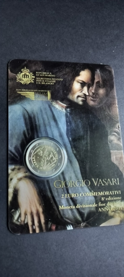 San Marino 2011, 2€ Coincard, Vasari
