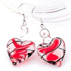 + 435 .. Murano Käsityönä Lampwork Taidelasi .. Korvakorut - pikkukuva 4