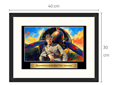 Uusi Mannerheim-ristin ritari Viljo Salminen art print