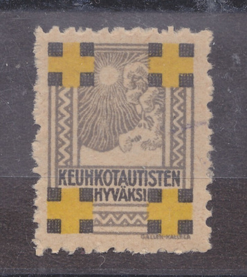 1921 TUB joulumerkki postituorteena.