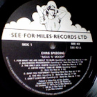 CHRIS SPEDDING  ::  MEAN & MOODY  ::  VINYYLI  LP  1985 - pikkukuva 3