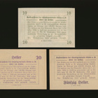 Itävalta Notgeld 10, 20, 50 Heller, Stein 1920 - pikkukuva 2