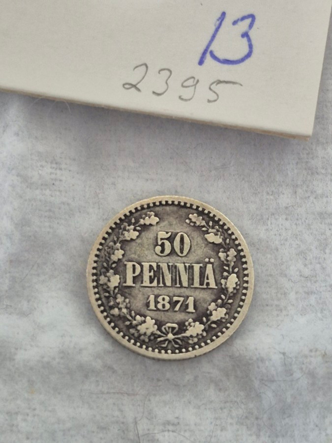 50 penniä 1871, Suomi
