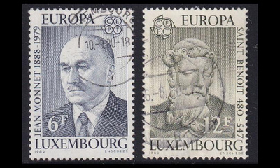 Luxemburg 1009-10 o Europa kuuluisia henkilöitä (1980)