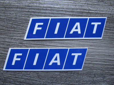 FIAT.....2 x samanlainen tarra.