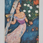 M. CHAGALL-"Kaksikasvoinen morsian" -KULKEMATON POSTIKORTTI - pikkukuva 1