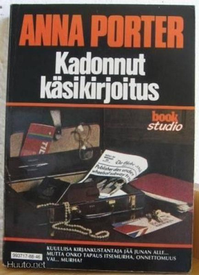 Anna Porter: Kadonnut käsikirjoitus, VV-88. 313 s. Nid.