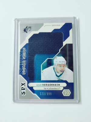 Sean Bergenheim 03-04 SPx Rookie Stars Jersey /999