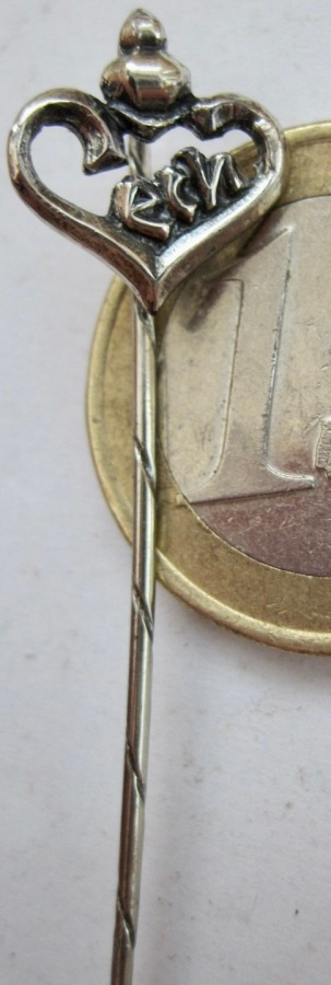 VANHA Merkki RIntaneula Ech Mikä lie? Hopeaa