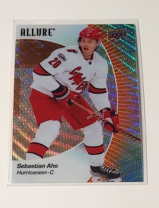 2023-24 Allure Orange Slice #38 Sebastian Aho