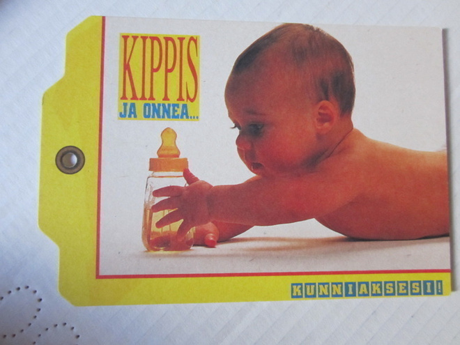 Kortti / Label Cards / Kippis ja onnea...kunniaksesi