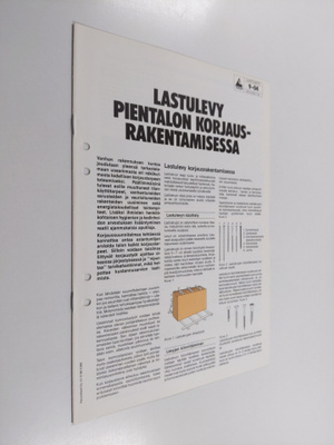 Lastulevy pientalon korjausrakentamisessa