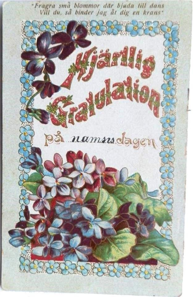kortti °/** Onnea - erilaisia vanhoja onnittelukortteja