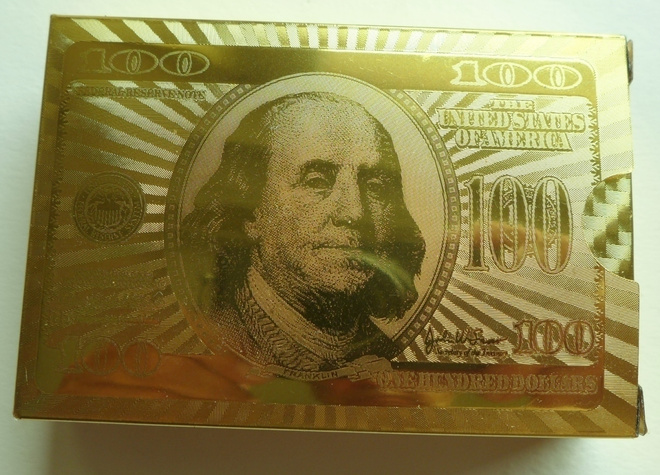 Pelikortit kulta 24 karaatti pintakalvo upeat
