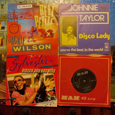 4 kpl Sinkkuja 70/80-luku Soul/Disco mm Jackie Wilson