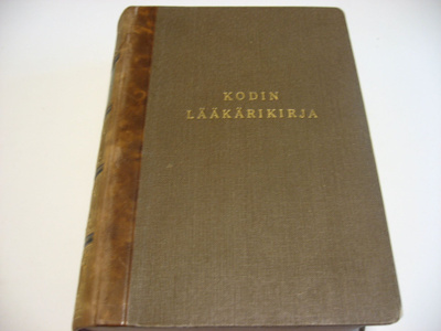 KODIN LÄÄKÄRIKIRJA, OTAVA 1938