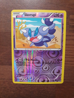 Pokemon Skorupi 53/122 Reverse holo rare