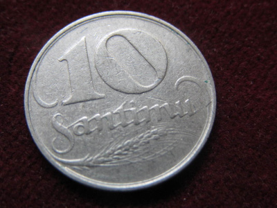 10 santimu 1922 Latvia