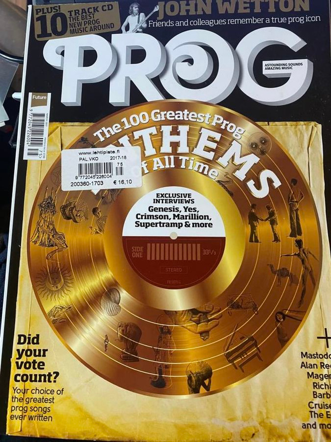 Prog: 100 Greatest Prog Anthems -erikoisnumero