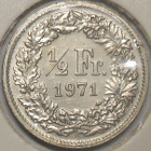 Switzerland. 1/2 franc 1971. - pikkukuva 2