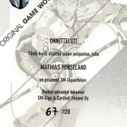 2011-12 Cardset  MATHIAS PORSELAND HPK Jersey - pikkukuva 2