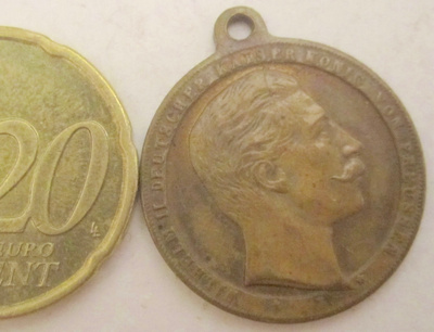 VANHA Mitali Saksa Keisari Wilhelm + Friedrich